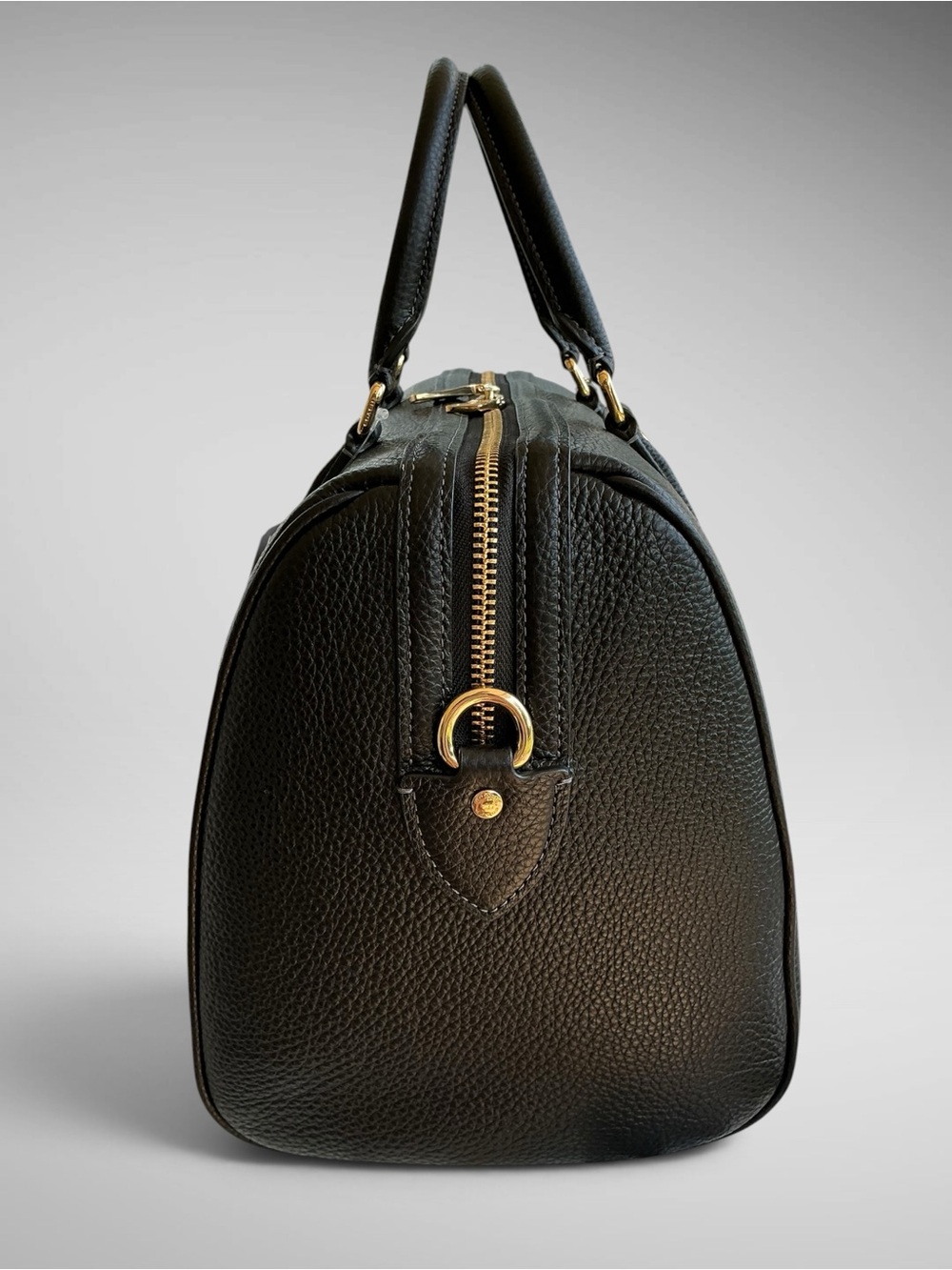 Coach Rowan Large Satchel Black Soft Pebbled Leather Gold Hardware CV960 NWT - Picture 8 of 14